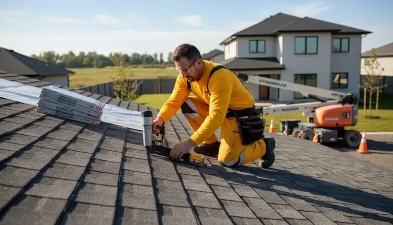 Asphalt shingle installation in Linden, TX 